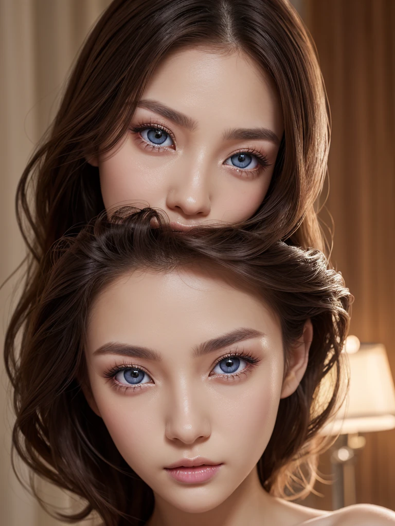 Eyes only、High resolution, Beautiful Eyes、Eyes with lots of light、Long curled eyelashes、Caucasian skin、double