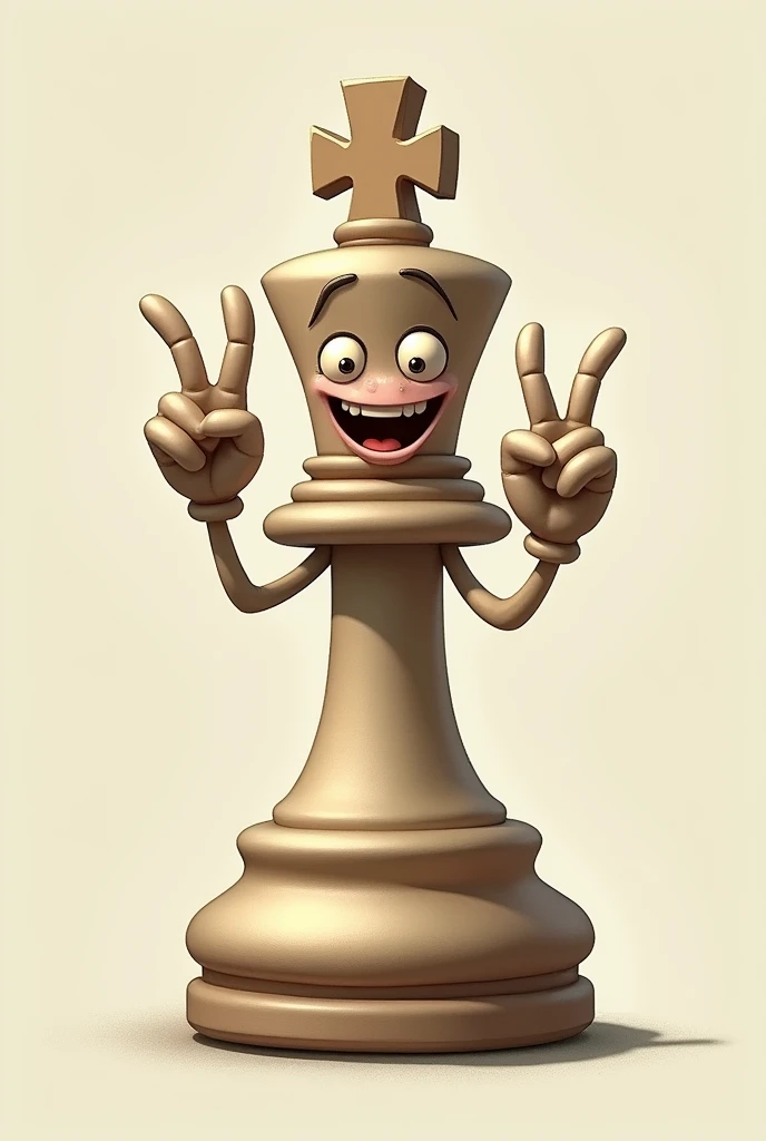 A chess piece making o' with its fingers