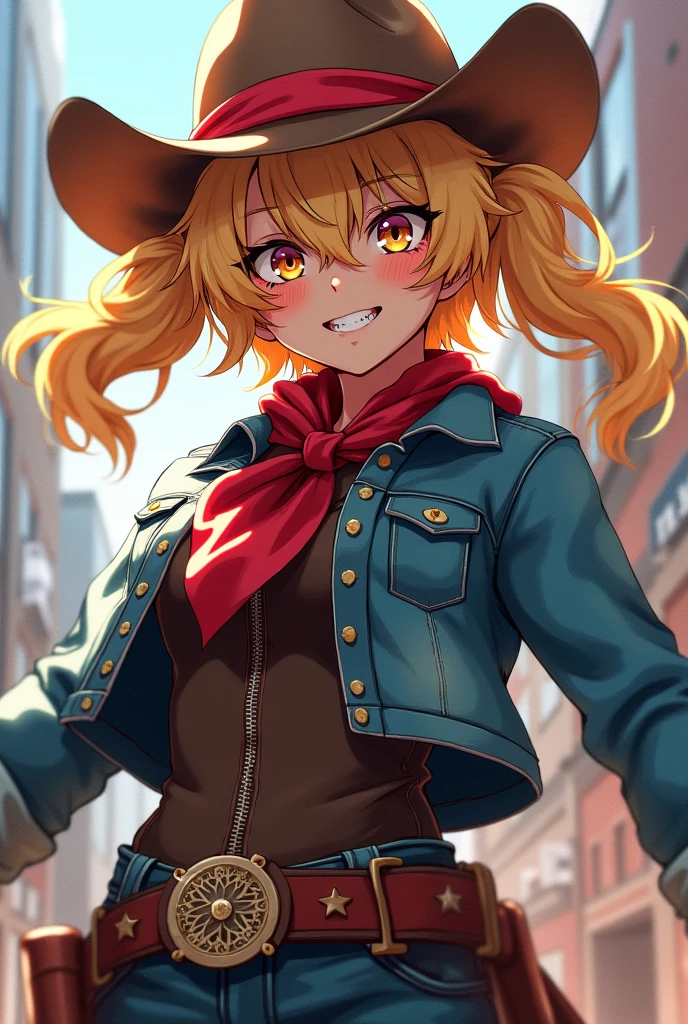 (himiko toga),(Anime),+,(Boku no hero academia),(kohei horikoshi),(wearing),(a cowboy costume)