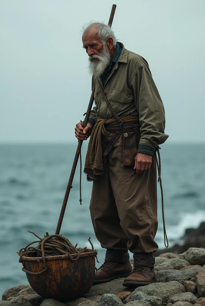 Poor old fisherman
