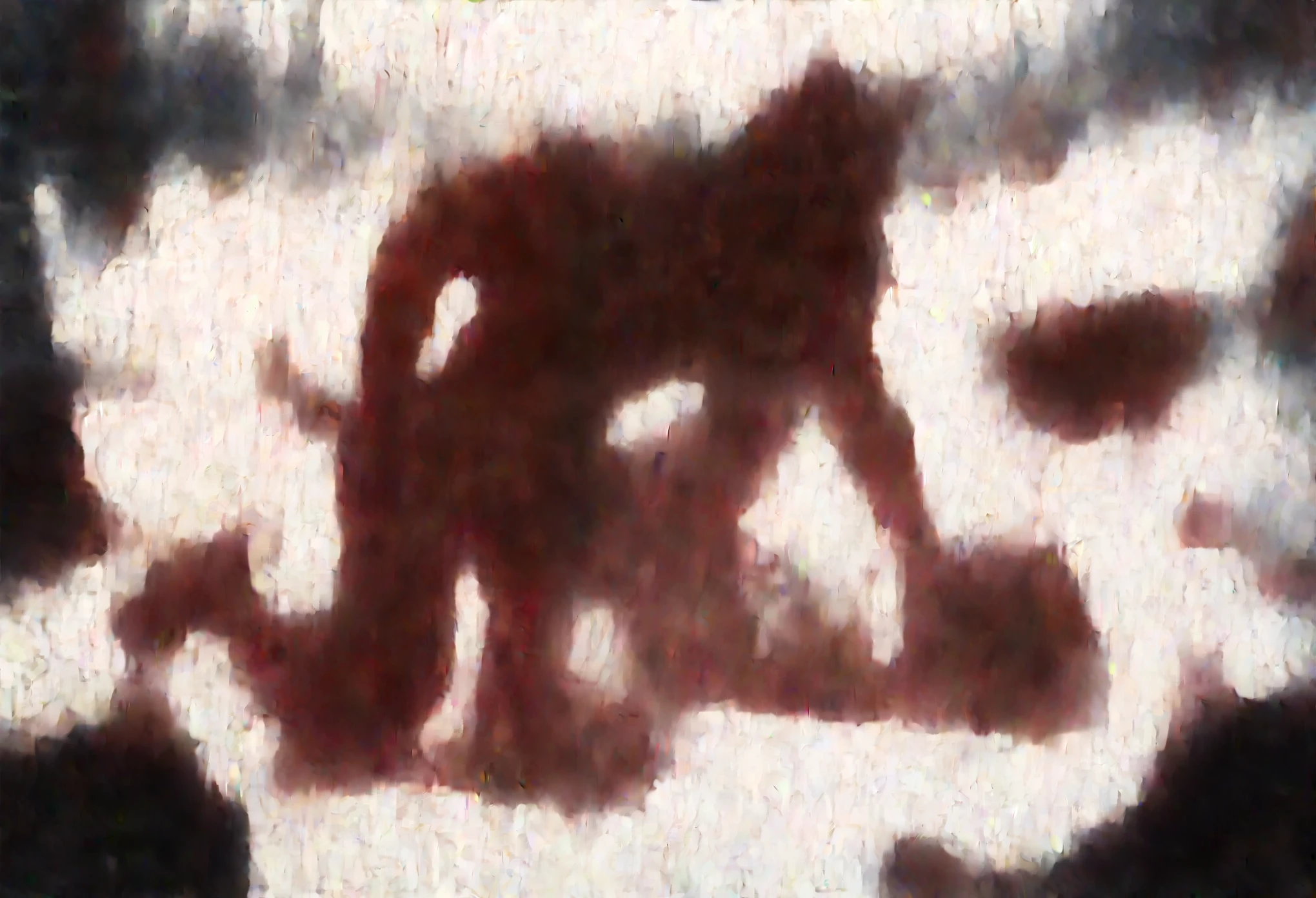 NSFW (nude) ((Anna ((human)) medium breasts, strip of pubic hair)) vaginal penetration fucking (((nude male furry red dog with red dog penis))), full body, in a deserted snowy landscape