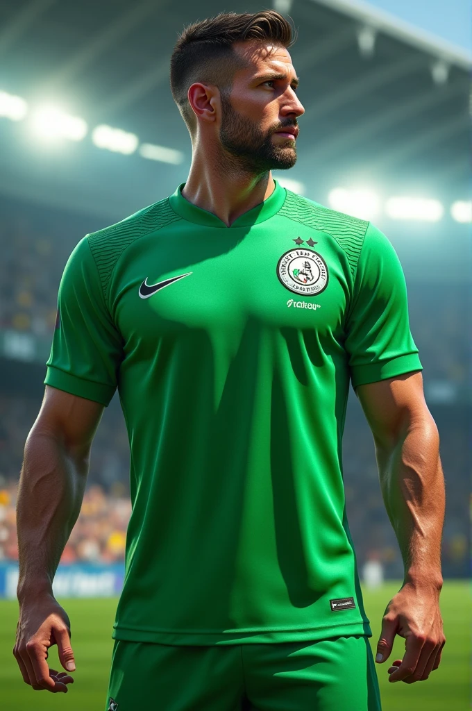 Green football shirt