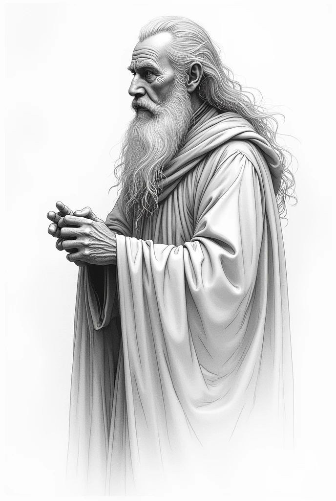 Gandalf delicate image for tattoo