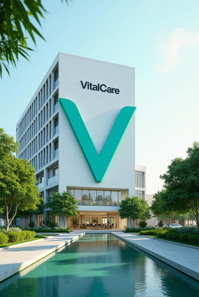 create the image of a small Pharmaceutical Company with the name and brand image :VitalCare by VMA Corporation.