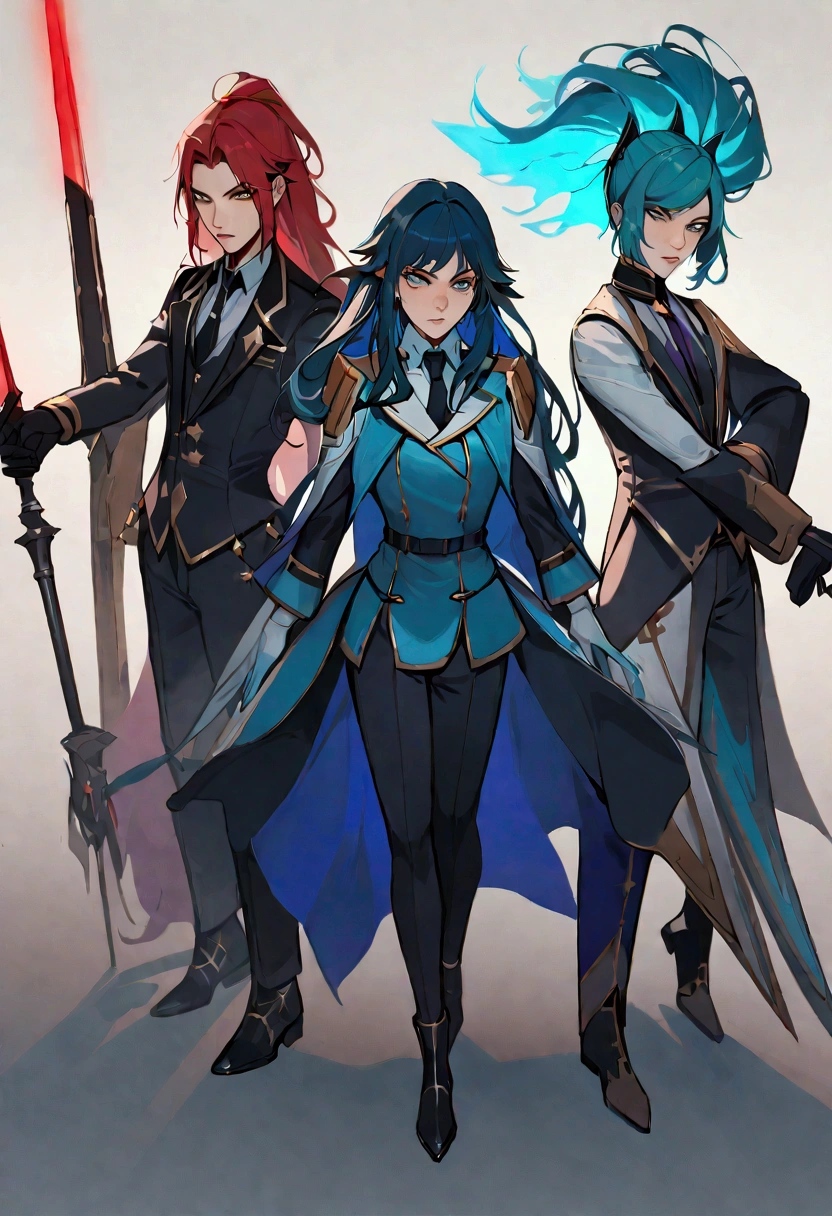 Three young people who are Elara, a young magician of exceptional talent, was the natural leader of the group. By his side were Kael, a warrior skilled with energy swords, e Finn, an engineering prodigy who could create anything from scrap metal.