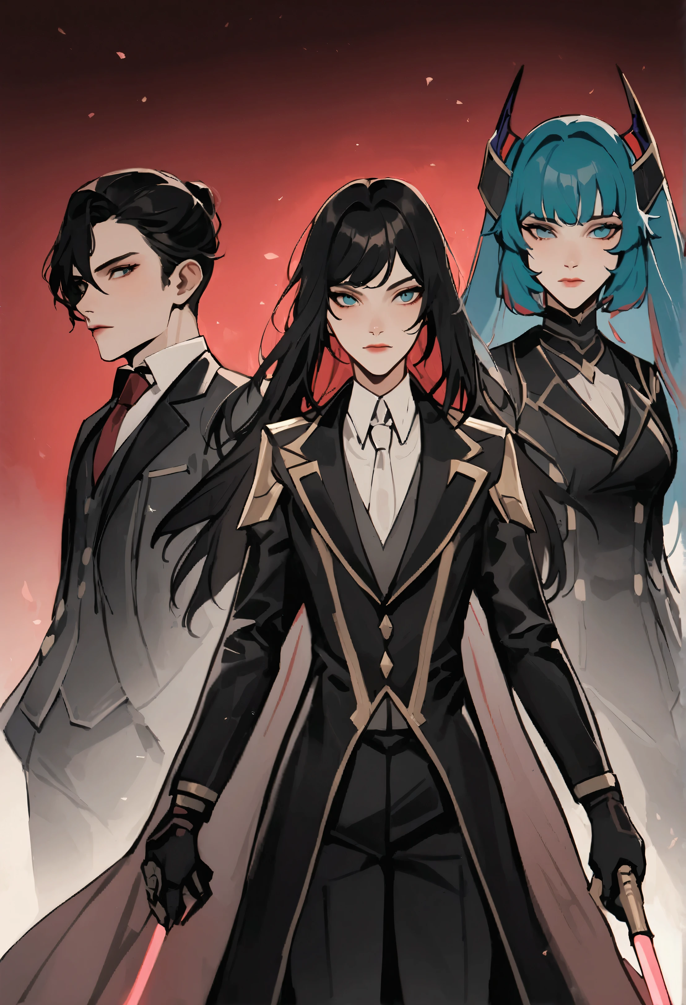 Three young people who are Elara, a young magician of exceptional talent, was the natural leader of the group. By his side were Kael, a warrior skilled with energy swords, e Finn, an engineering prodigy who could create anything from scrap metal.