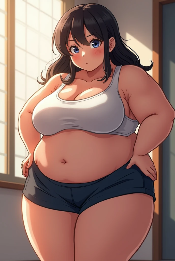 a anime girl who weigh 300 kg or more