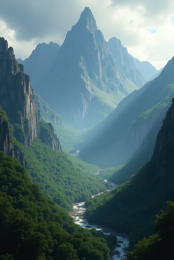 Generate a picture of mountain range in north america Appalachian mountains
