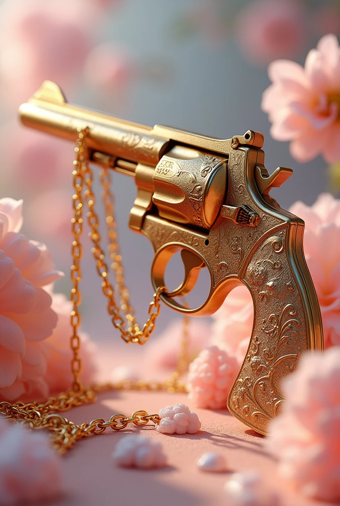 Cheily Name Gun Gold Necklace