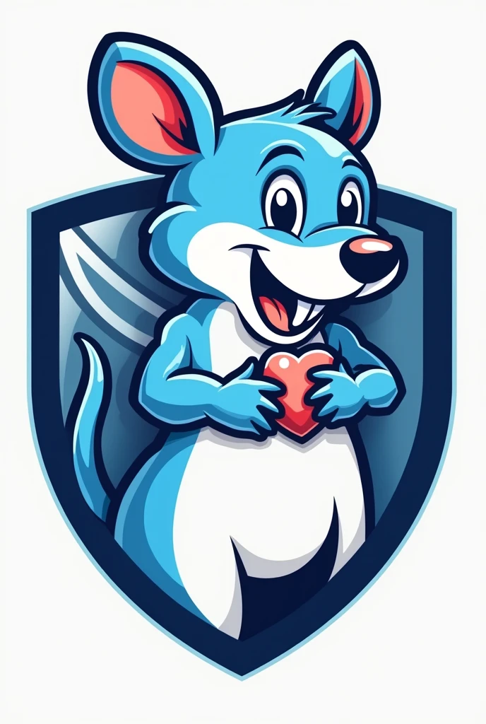Logo for a university team of dentists that has a sports theme and references to the tooth fairy or the tooth mouse

