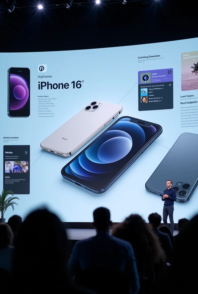 Create an image with iPhone 16 launch layout
