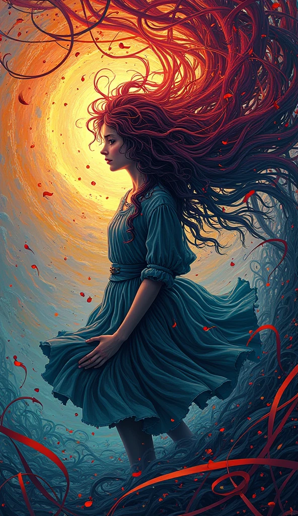 (Reality: 1.2), Highest quality, One girl, Official Art, unity 8k wallpaper, Super detailed, beautifully、aesthetic, masterpiece, Highest quality, (zIntertwined, Mandala, Tangled, Intertwined), (Fractal Art:1.3) , One girl, Very detailed, Dynamic Angle, Cowboy gets shot, The most beautiful form of chaos, elegant, Fauvist design, Bright colors, Romanticism, author：James Jean, Robbie Dowie Anton, Ross Tran, Francis Bacon, It was freezing cold, Adrian&#39;s genius, Petra Cortright, Gerhard Richter, takato yamamoto, Ashley Wood, Atmospheric, Ecstasy of Musical Notes, I can see the flowing notes