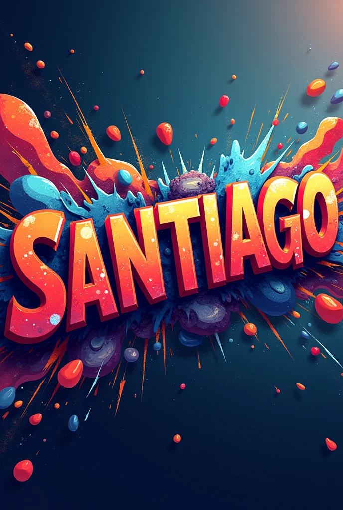 In the form of Onomatopoeia the name of Santiago