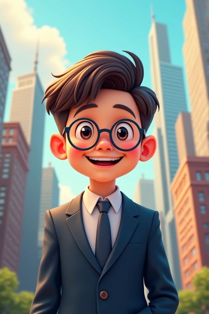 Happy Lawyer's Day boy with glasses