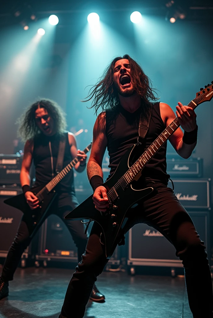 Create a photo of my metal band together
