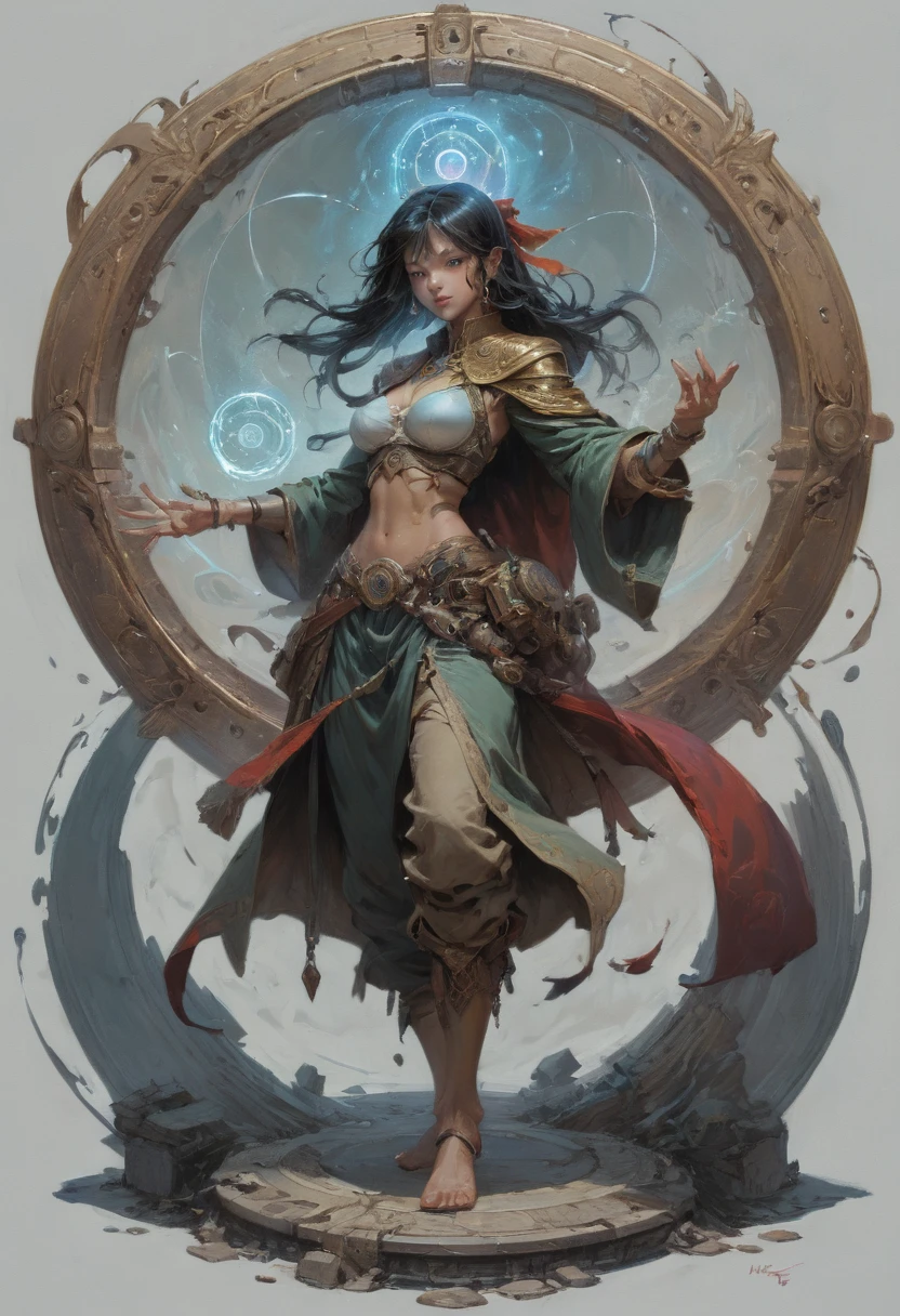Magic Circle by Jesper Ejsing, best quality, masterpiece, 8k, Representative work, official art, Professional, Ultra intricate detailed