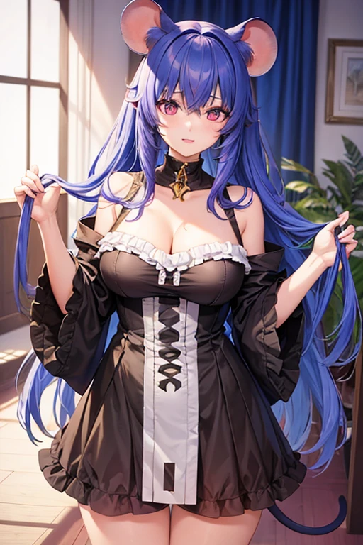 Mouse Beast Girl,anime, 20-year-old,Shortcuts, Height: 153cm,Bust 108cm,Glamour,