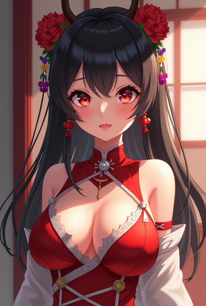 Hu tao, anime, nude, huge tits