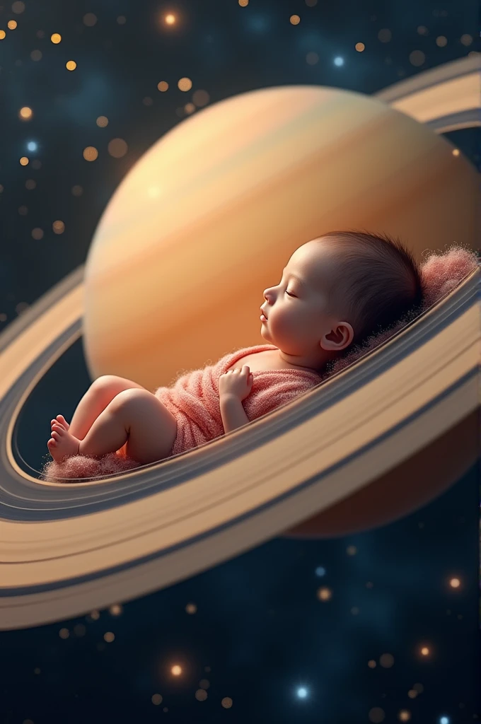 Saturn and a baby 