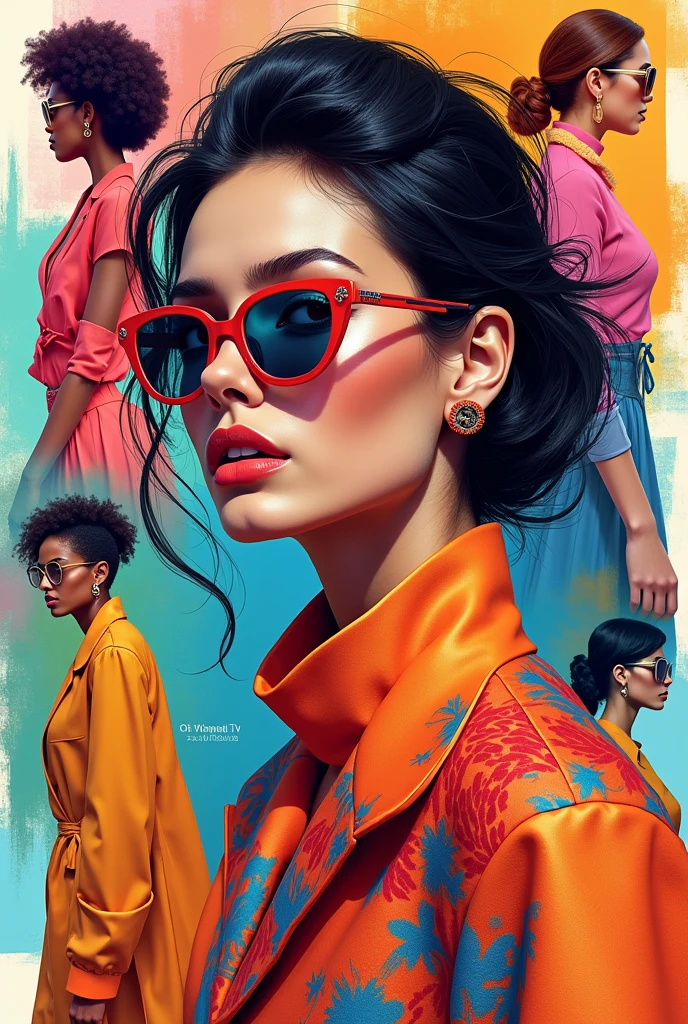 Create images of various women's fashions that are trending Very good now create an image with various other images about women's fashions that are trending