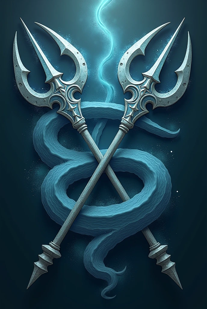 Two tridents logo