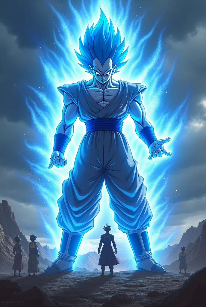 Goku explodes with great fury and transforms into Super Saiyan Blue for seeing Krilin dead while the Avengers .