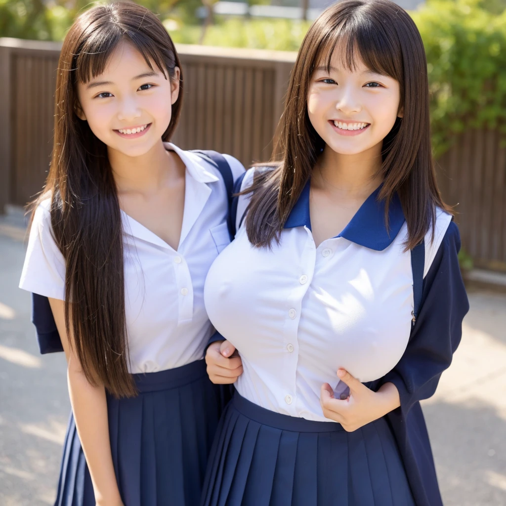 、Large Breasts、smile Emphasizes the chest