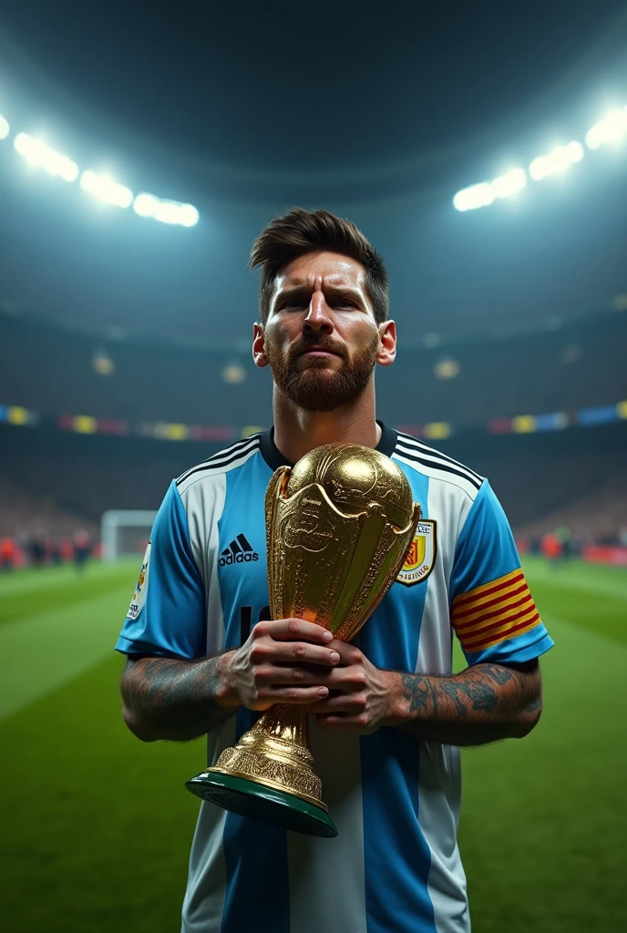 Messi crying for his cup 