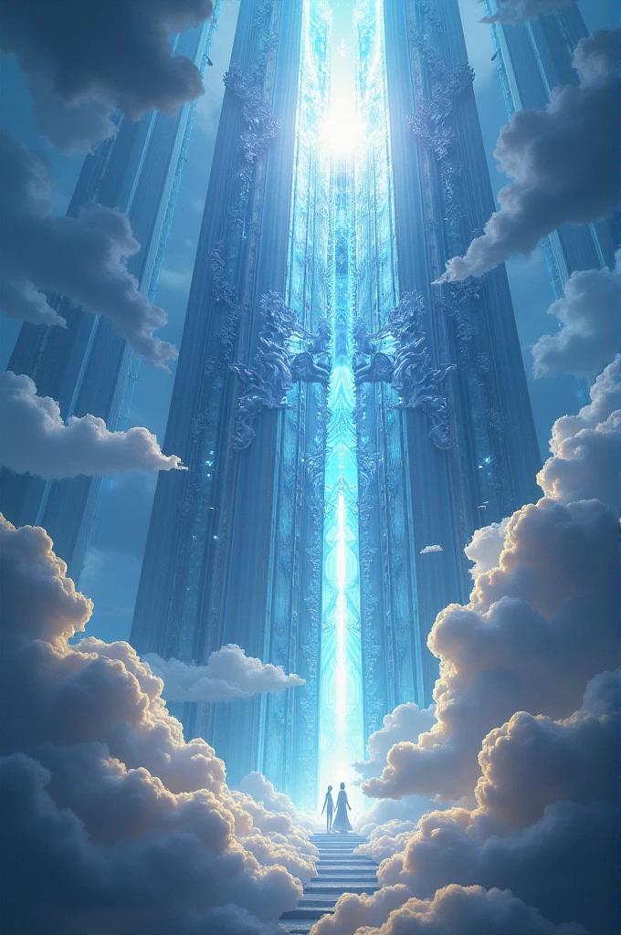 The new Jerusalem of the apocalypse with crystal walls