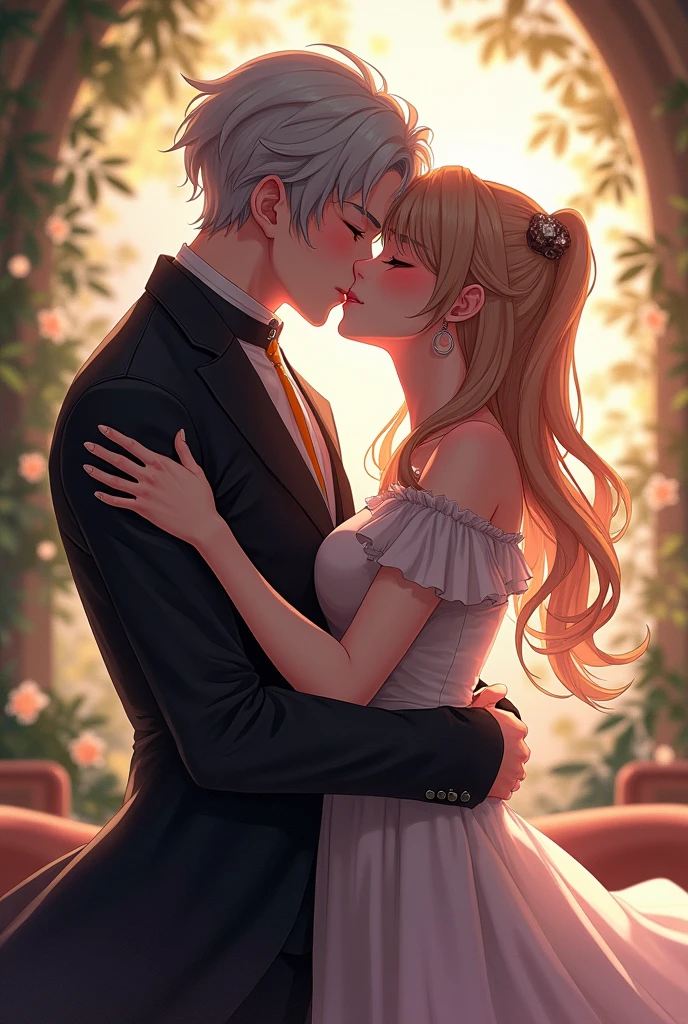 Zenth greyrat kissing Rudeus