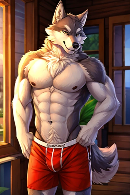 Wolf underpants trunks