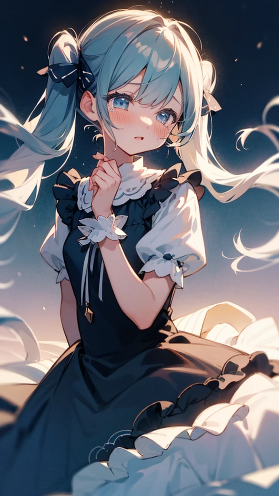 Night Sky、Are crying、Dress、sing、blush、think、Confession、coastal、Twin tails、Convey feelings、