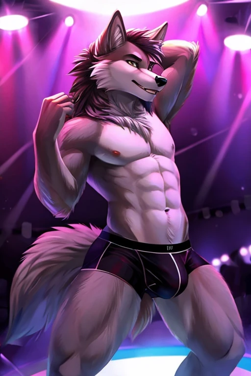 Wolf underpants stripper 