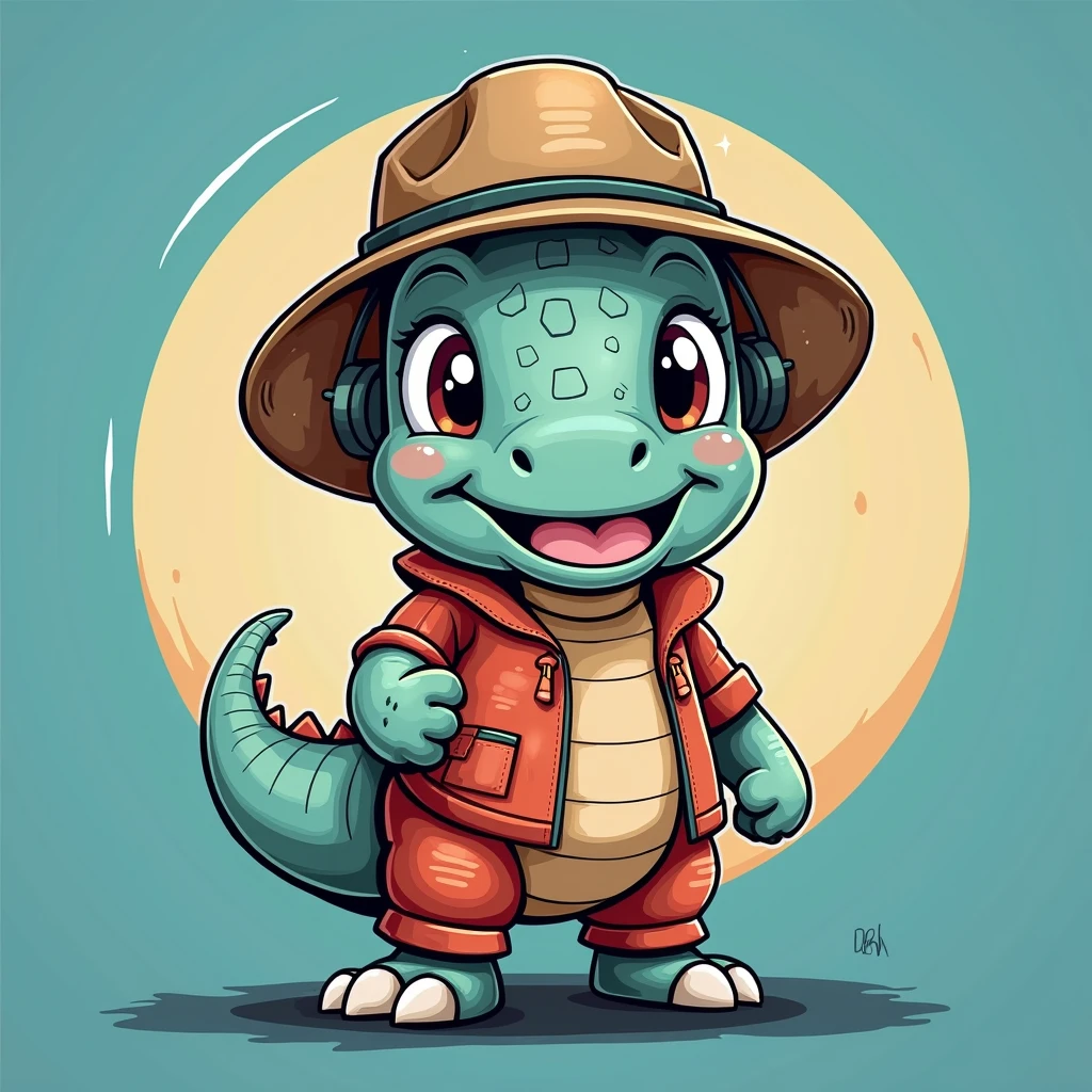 Please make the dinosaur smooth。