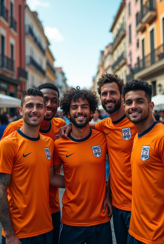 Take a photo of the Macarani Bahia team, friends from Madrid