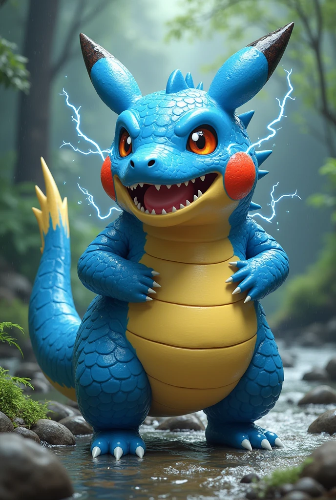 A fusion between Pikachu and totodile