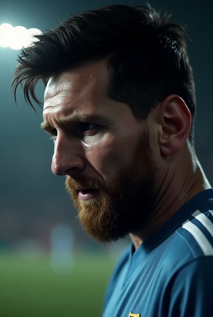 Messi crying