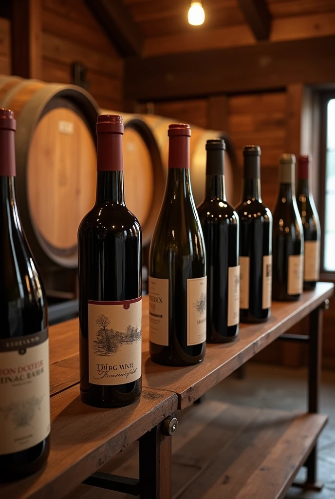 Various wines within a wine house to use on my website to attract buyers