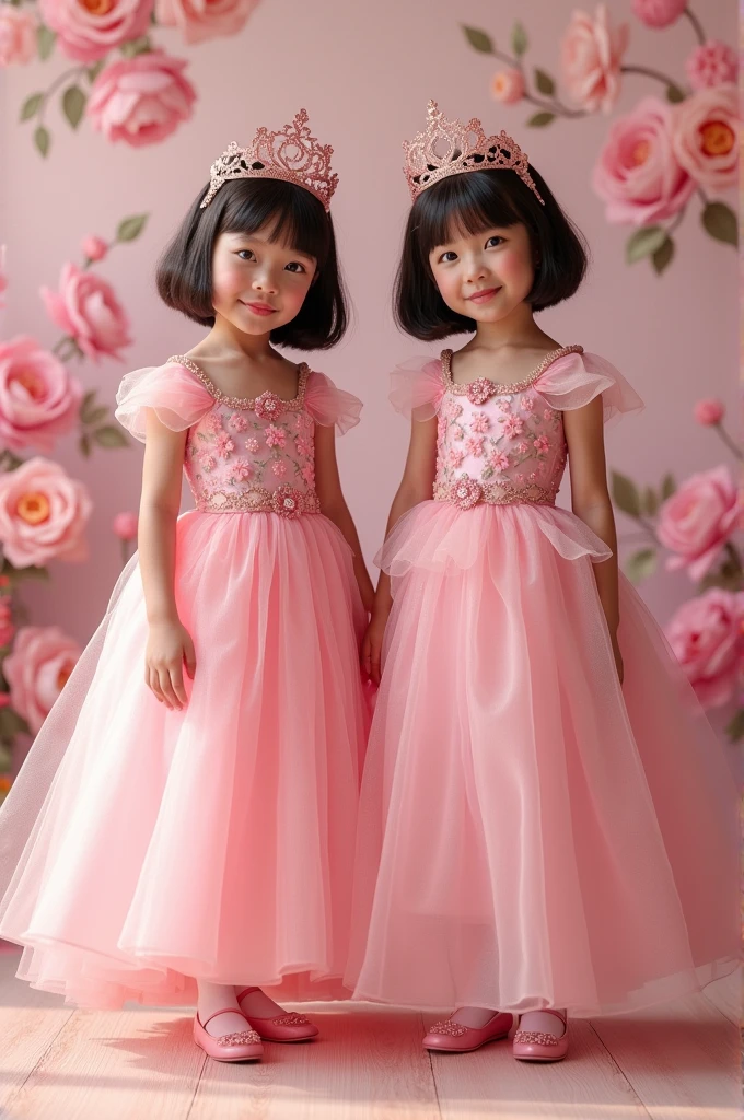 real pinay 2 girls real pinay 2 girls 8 years old with gown princess pink with flowers shoes pink standing background princess pink with flowers walll character princess ir with gown princess pink with shoes pink standing background princess pink with flowers walll character princess