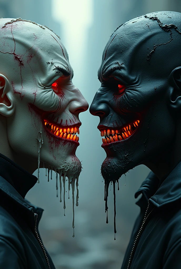 Good and evil mask drip trapstyle