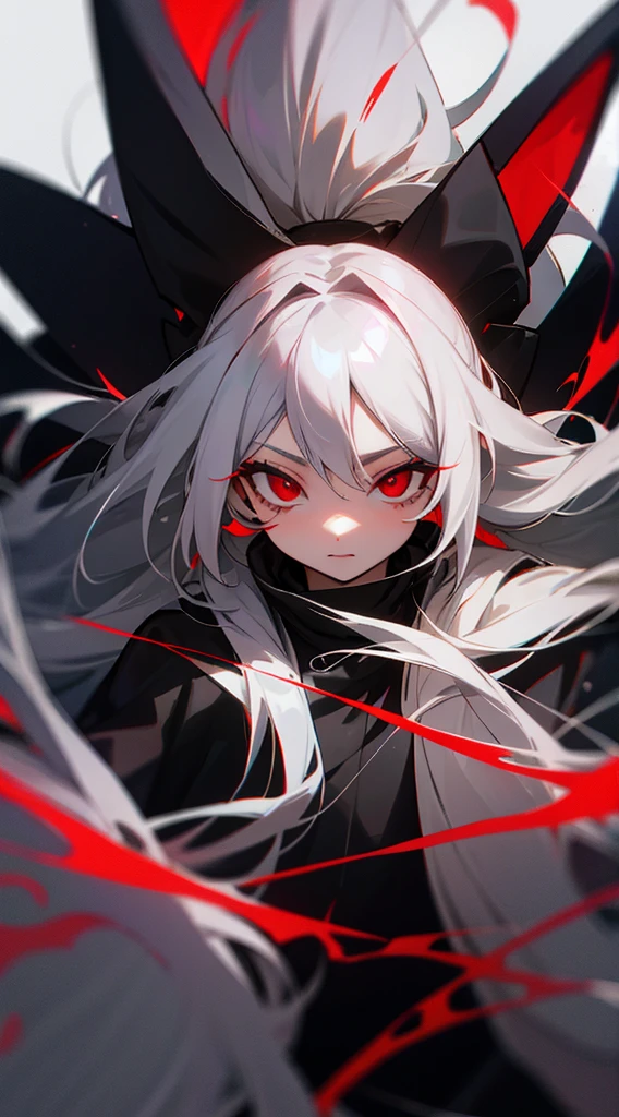 Highest quality　I have long hair　Gray Hair　Freena　Red eyes　I don't have anything　Odd Eye　One person　