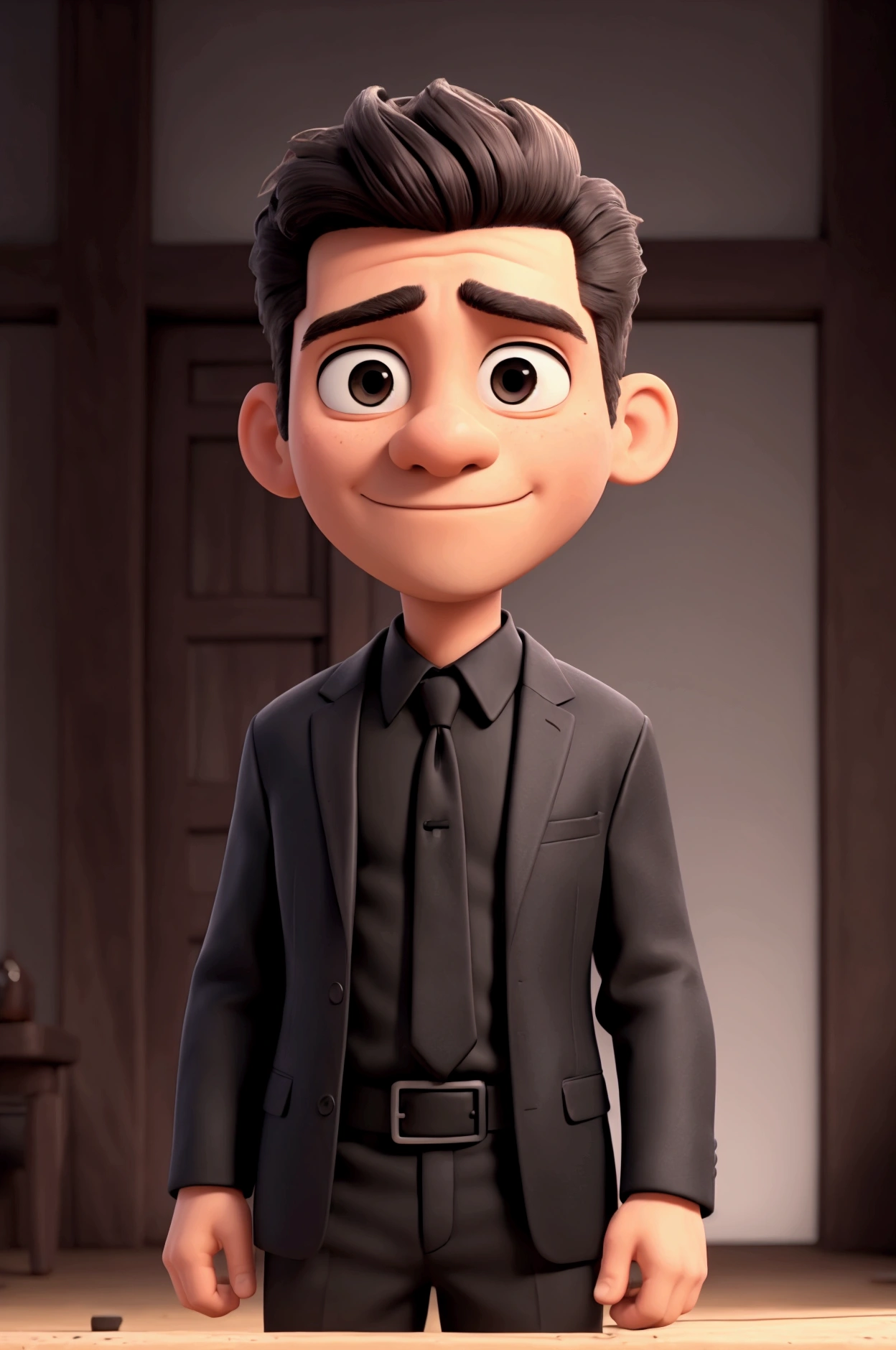 Man in black