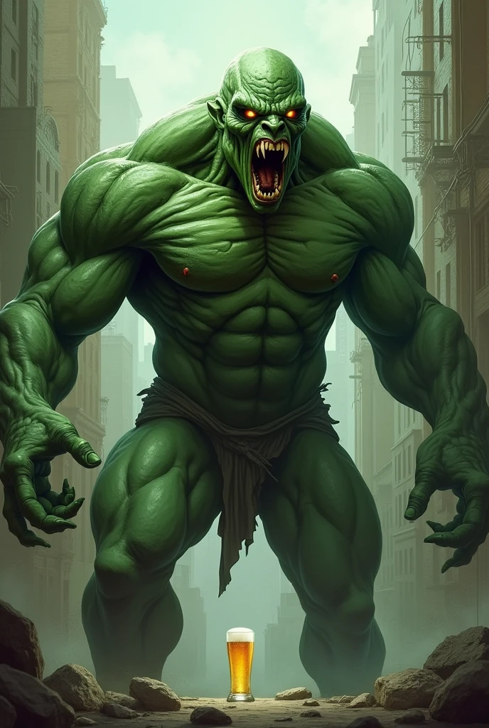 Hungry skinny hulk beer