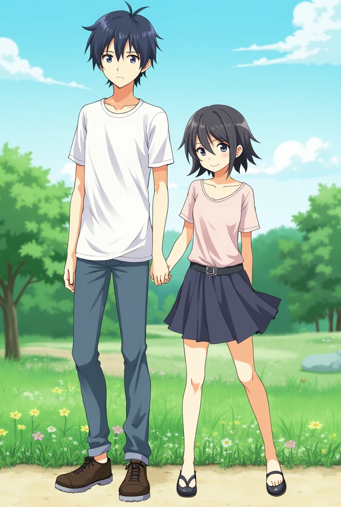 Kirito and Suzune Horikita casual clothing