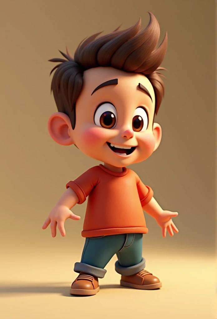 homem branco, loiro,de olhos castanhos, blusa preta, disney style, chibi, full body, cute, smiling, unreal engine, detailed, ultra high definition, 8k