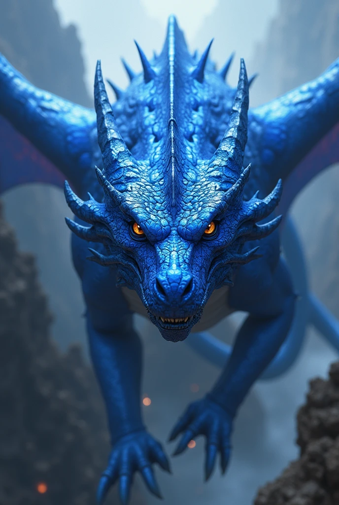 blue dragon look at me
