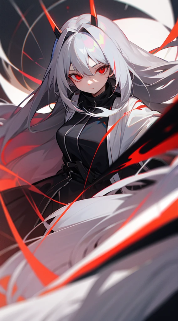 Highest quality　I have long hair　Gray Hair　Freena　Red eyes　I don't have anything　Odd Eye　One person　