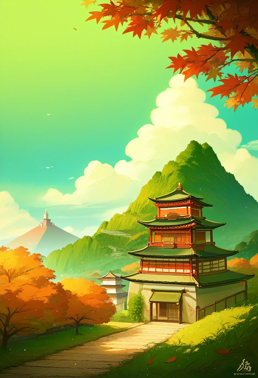 check_9, check_8_up, check_7_up, ЛОМАТЬ
landscape, landscape, tile wall, fog, grass, window, Building, Stucco, Path, on open air, tree, east asian architecture, No people, dirt, autumn leaves, architecture, blue sky, a bush, Castle, a plant, pagoda, sky, wall, ladder, city, nature, cloudy sky, mountain, world, green theme, cloud, stone wall, Entrance