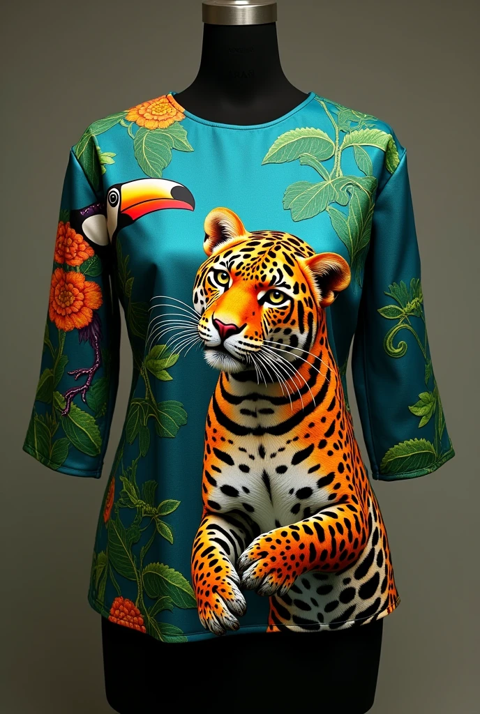 An interclass blouse with an animal that represents Southeast Brazil