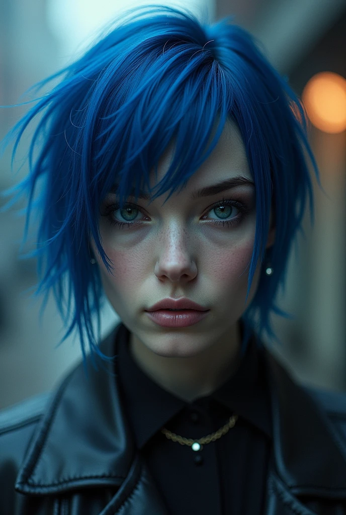 O Poder do Sex Appeal, short blue hair, evil cold